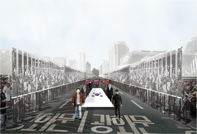 3월 1일 광화문 일대에서 열리는 3·1운동 100주년 기념 행사 예상도(서울시 제공)