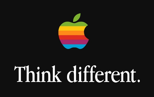 애플이 1997―2002년 사용했던 'Think different' 광고 캠페인 [출처:Wikipedia]