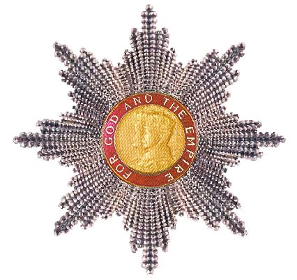 대영 제국 훈장 1등급의 메달