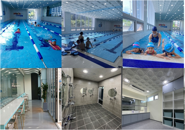 ▲ 마리스차일드수영장은 안전하고 쾌적한 내부 환경을 제공한다.
