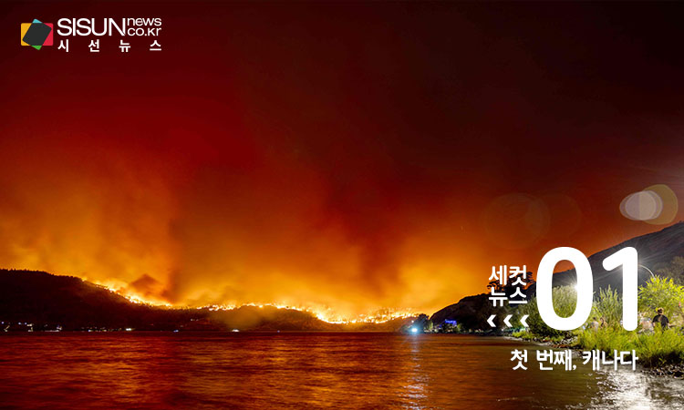 캐나다 서부 브리티시컬럼비아의 산불[AFP 연합뉴스 자료사진]