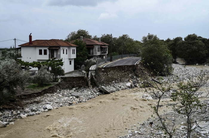 그리스 홍수(볼로스[그리스] AFP=연합뉴스) 