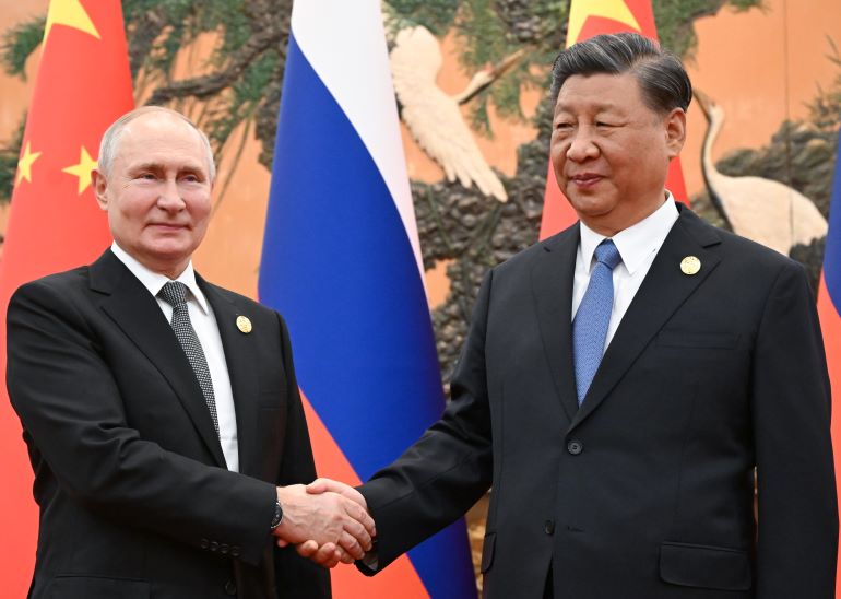 푸틴 대통령과 시진핑 주석 [사진/연합뉴스 제공]