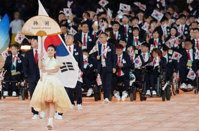 한국 선수단 입장[대한장애인체육회 제공. 재판매 및 DB 금지