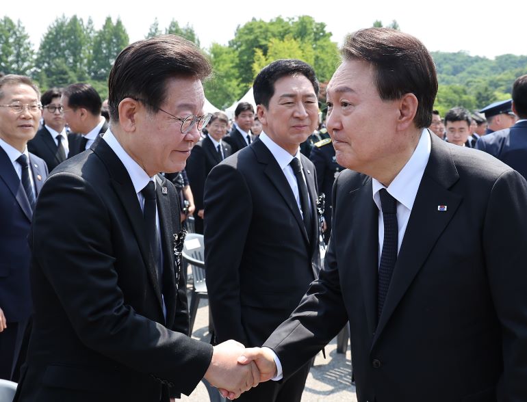 지난 6일 열린 제68회 현충일 추념식 [사진/연합뉴스 제공]