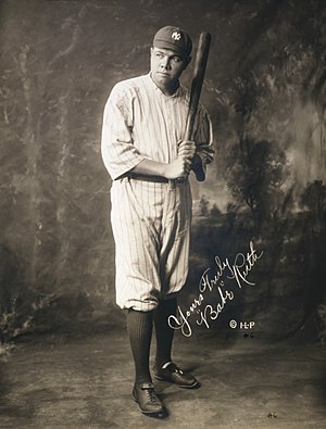 1920년 양키스 유니폼을 입은 베이브 루스[사진/위키백과]