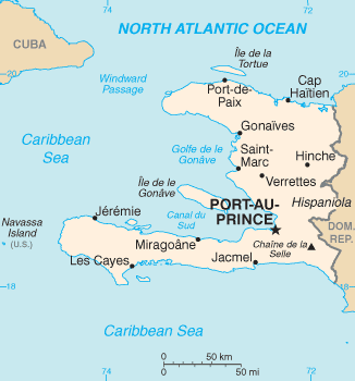 아이티 지도 [자료제공/위키피디아]