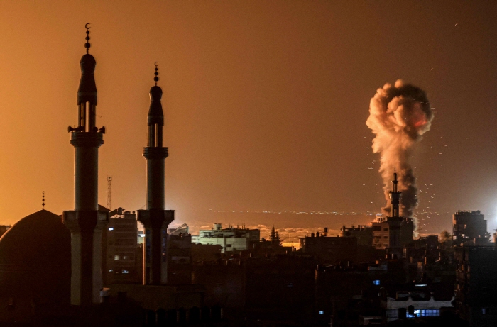 이스라엘의 팔레스타인 폭격[AFP 연합뉴스 자료사진 재판매 및 DB 금지]