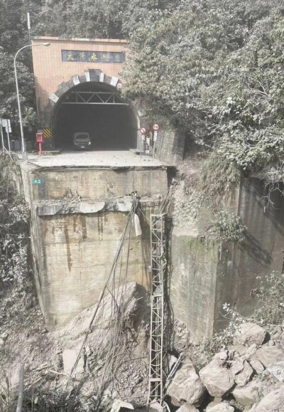 소실된 대만 고속도로[야후 대만 캡처. 재판매 및 DB금지]