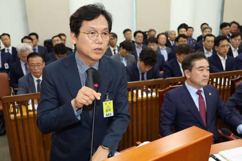 '해병순직사건' 수사 관련 답변하는 김철문 경북청장 [사진/연합뉴스]