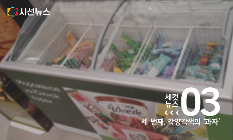 러시아 모스크바 마트의 한국 아이스크림 전용 냉장고 [사진/연합뉴스]