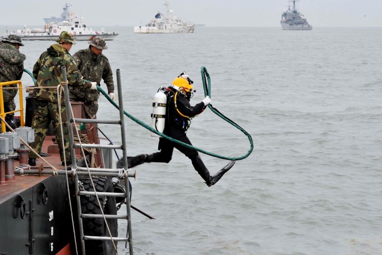 2014년 4월 세월호 구조 작전 [사진/위키피디아]