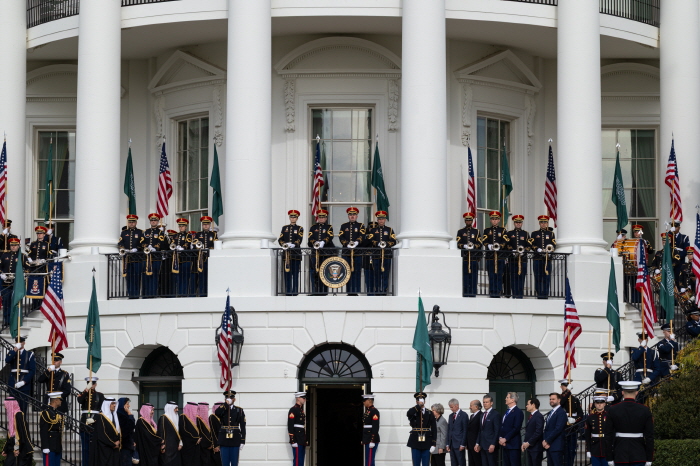 빈살만 왕세자 환영식 개최/연합뉴스