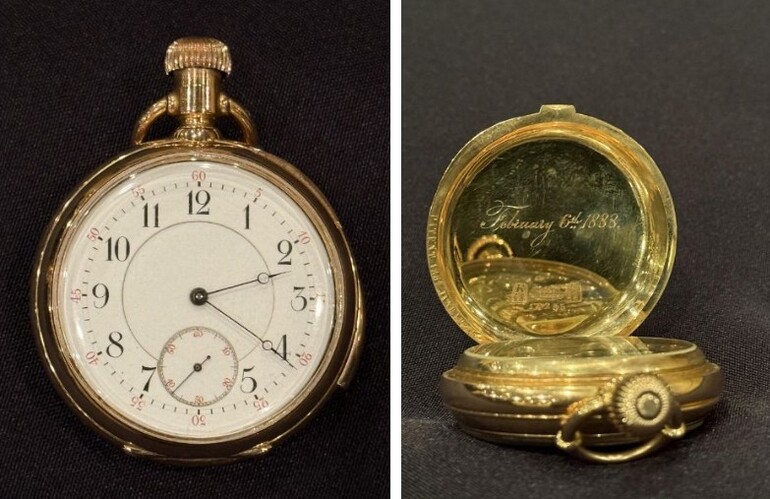 2시20분에 멈춘 타이타닉 승객의 시계'헨리 알드리지 앤드 선' 홈페이지 캡처. 재판매 및 DB 금지