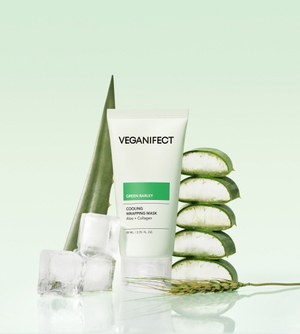 비건이펙트 신제품 쿨링진정 '청보리 알로에 랩핑 마스크' 출시 - 뉴스 썸네일 이미지