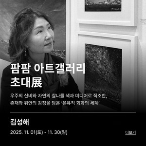 팜팜 아트갤러리, 우주와 자연을 아우르는 색채의 명상, 은유적 회화 세... - 뉴스 썸네일 이미지